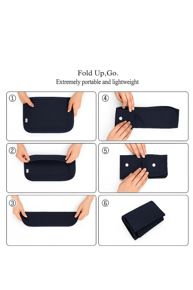حقيبة تخزين سفر قابلة للطي - منظم محمول متعدد الأغراض للملابس والاستخدام المنزلي | تصميم مربع، خفيف الوزن وموفر للمساحة، مناسب للخزانة والتنظيف والأمتعة - Image 3