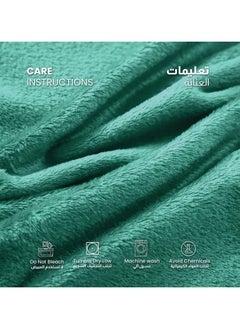  تي  جي  إتش بطانية صوف الفلانيل بحجم مزدوج 220x240 سم لجميع الفصول، بطانية ناعمة ودافئة للسرير والأريكة، مريحة وناعمة.  - Image 5