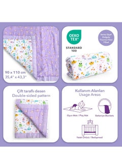 Milk&Moo Milk&Moo Firends Baby Muslin Swaddle Blanket, Oeko Tex Certified 100%Cotton, 4-Layer Muslin Blanket, Soft, Lightweight, Gender Neutral, Baby Blanket for Toddler Girls and Boys  - Image 5