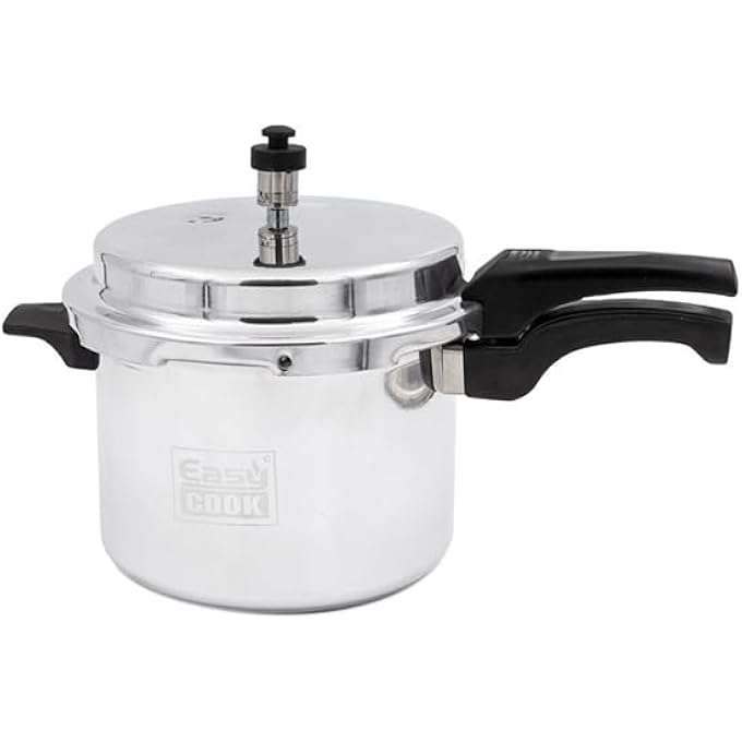Easy Cook Easycook Aluminium Pressure Cooker  Light Weight Durable  Silver 5 Ltr - Image 2