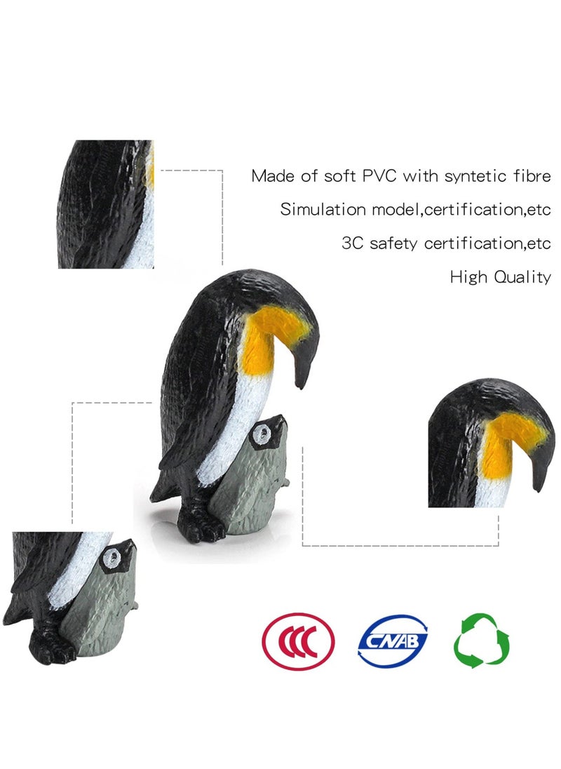 SYOSI Realistic Arctic Penguin Figurines Toy Playset Winter Habitat Adventure Toys Early Educational Toys Cake Decoration Birthday Party Supplies Decorative Accessory 11PCS  - Image 4