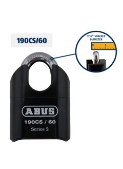 Abus Abus 190Cs 60 High Security Solid Steel Combination Padlock Closed Shackle  - Image 3