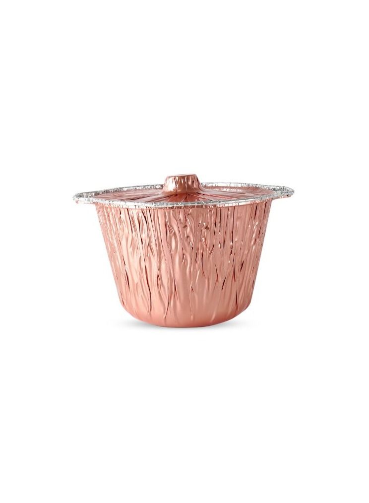 Aluminum Rose Gold Pot Food Container With Lid 30.5 X 20 CM   R3020 - Image 2