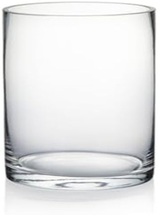 Wgvi Clear Cylinder Glass Vase, 3"X5"H Skinny&Narrow For Wedding Party Flowers Centerpieces Home Decorations