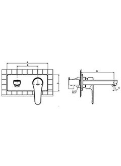 Kohler KOHLER Aleo Wall-Mount Lav Faucet Trim 