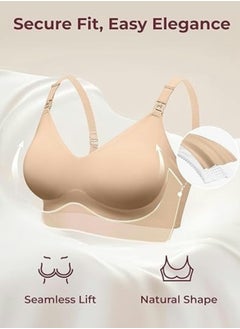 Momcozy Nursing Bras for Breastfeeding, Seamless Ultra Comfort Maternity Bra, Natural Shape, Pregnancy Sleep Bralette  - Image 5
