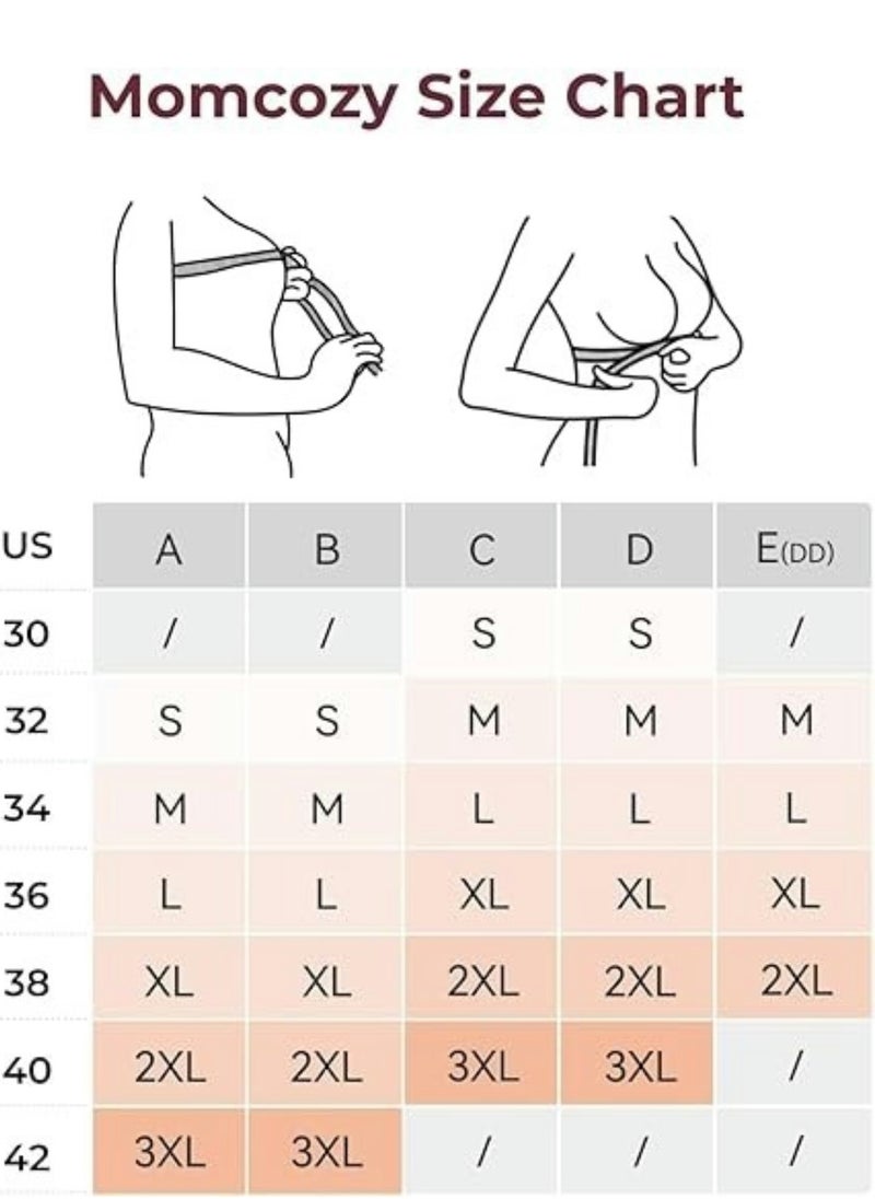 Momcozy - Nursing Bras for Breastfeeding, Seamless Ultra Comfort Maternity Bra, Natural Shape, Pregnancy Sleep Bralette - Image 1
