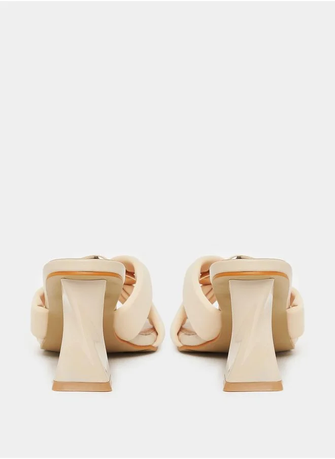 Styli Metal Accent Knot Strap Sandals