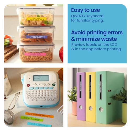 Brother P-Touch PT-N25BT Personal Connected Label Maker, Bluetooth, Design&Print2 app, Portable, Handheld and Prints with P-Touch Btag½â€ (12mm) Wide Color Label Tapes - Image 5