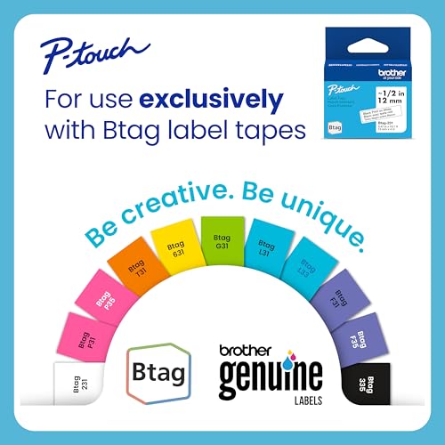 Brother P-Touch PT-N25BT Personal Connected Label Maker, Bluetooth, Design&Print2 app, Portable, Handheld and Prints with P-Touch Btag½â€ (12mm) Wide Color Label Tapes - Image 2