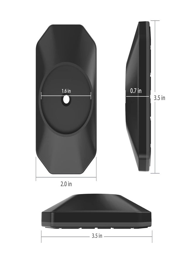 ICERO - Baby Gate Wall Protector - Protect Walls & Doorways from Pet & Dog Gates - for Child Pressure Mounted Stair Safety Gate- 4 Pack, Black - Image 2
