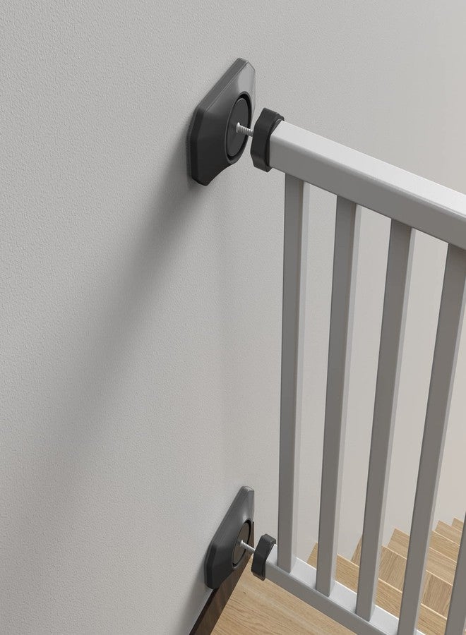 ICERO - Baby Gate Wall Protector - Protect Walls & Doorways from Pet & Dog Gates - for Child Pressure Mounted Stair Safety Gate- 4 Pack, Black - Image 4