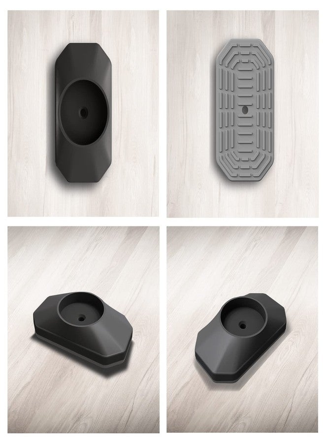 ICERO - Baby Gate Wall Protector - Protect Walls & Doorways from Pet & Dog Gates - for Child Pressure Mounted Stair Safety Gate- 4 Pack, Black - Image 5