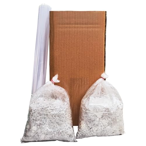 Gachwala Out of the Box Mushroom Growing Kit - (SPAWN 400 Gm + 2 PP BAGS), Oyster Mushroom Growing Kit, First Generation High Yield White Mushroom for Kitchen/Garden (Mushroom Grow Kit WITHOUT STRAW) - Image 3