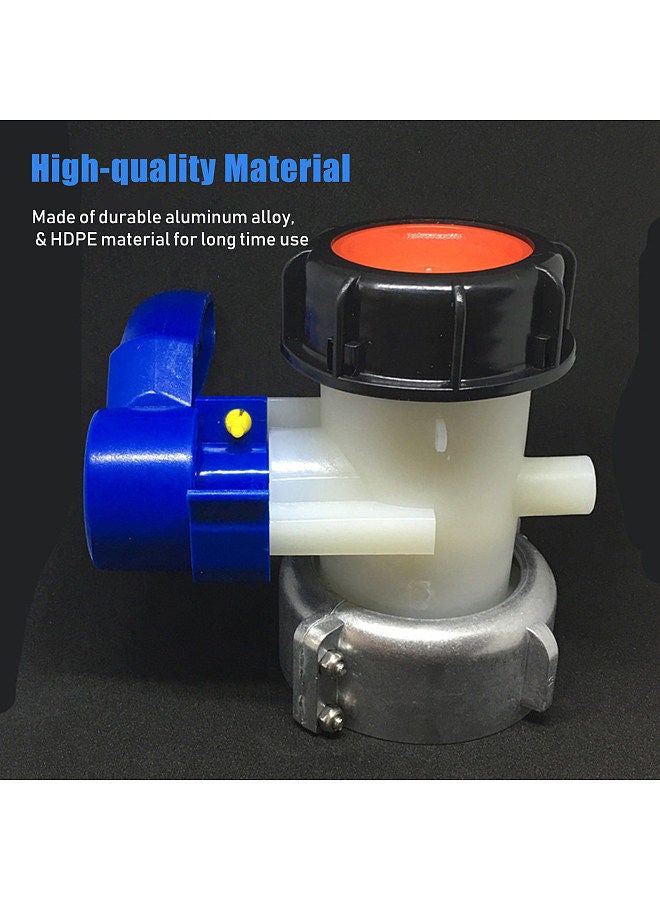Generic 75mm Outlet Tap for IBC Tank Drain Adapter Tap Adapter Valve Stopcock Rainwater Tank Drain Tap for IBC Tank Fitting for Oil Fuel Water  - Image 3