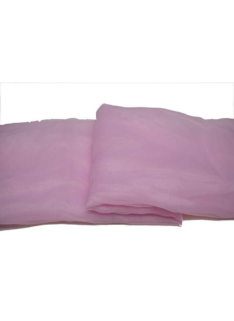 Pehnava Fab studio - Pehnava Fab Studio Tissue Organza Fabric for Dress Cloth Material for Use in Fancy Garments Making Frocks GownsDresses and Also Wrapping Party Wedding DecorationsPlum2 Meter - Image 1