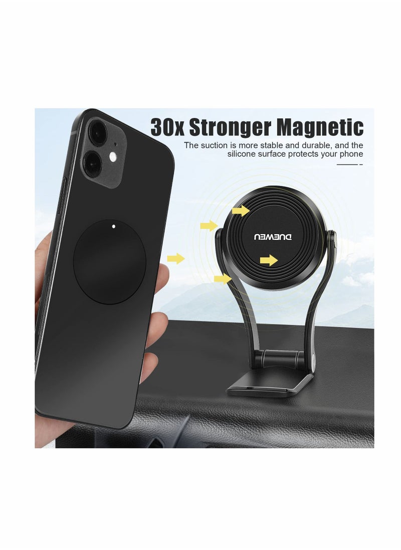 Y&D Car Magnetic Cell Phone Holder Mount, KASTWAVE Mobile Mount Super Strong Magnet Windshield Dashboard Dash Kitchen Stand for iPhone Samsung Smartphones  - Image 2