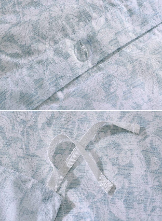 Tommy Bahama- Queen Duvet Cover Set, Reversible Cotton Bedding Set with Matching Shams, Coastal Home Decor (Pen and Ink Blue, Queen) - Image 5