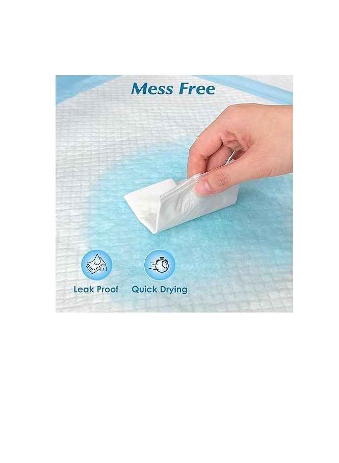 Wowflash 50 Count 30” x 36” Super Absorbency Disposable Underpads, Leakproof Quick Drying, Baby Puppy & Adults Bed Pads Disposable Adults, Dog Pee Pads Extra Large, XXL Incontinence Pads - Image 2