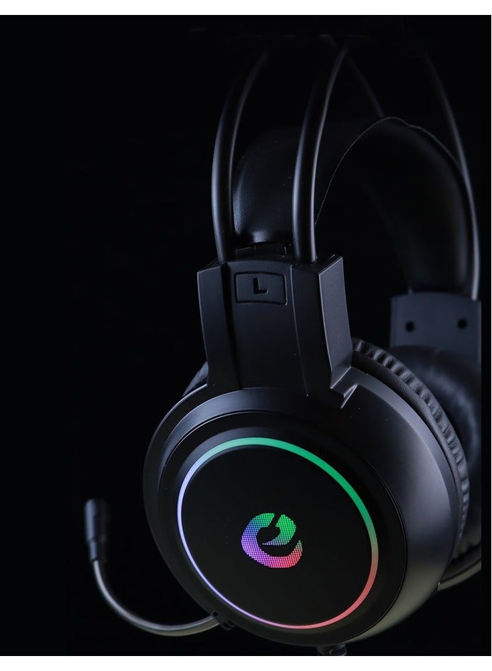 سماعات ستيريو لعبة مع ميكروفون ، RGB أدى ضوء ، تحيط باس ، ماك المحمول نينتندو متنوعه لعبة الذاكرة الناعمة - Image 3