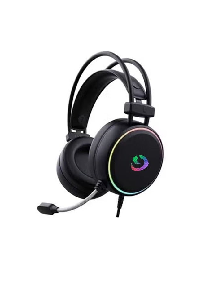 سماعات ستيريو لعبة مع ميكروفون ، RGB أدى ضوء ، تحيط باس ، ماك المحمول نينتندو متنوعه لعبة الذاكرة الناعمة - Image 1