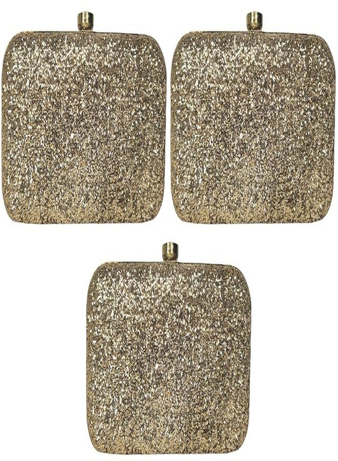 حقيبة يد نسائية من دوقة (ذهبية، عبوة من 3 قطع)