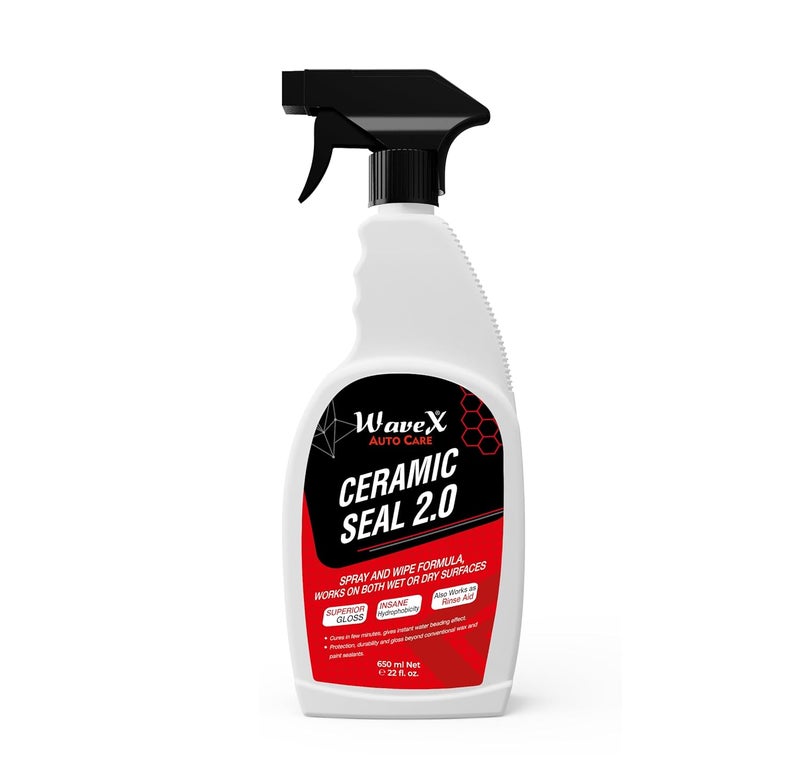 WAVEX Ceramic Seal 2.0 | Liquid 650Ml -Better Than Car Wax And Paint Sealant | Advanced Hydrophobic Spray And Wipe Formula For Ultimate Vehicle Shine, Slickness & Uv Protection, Multicolor - Image 1