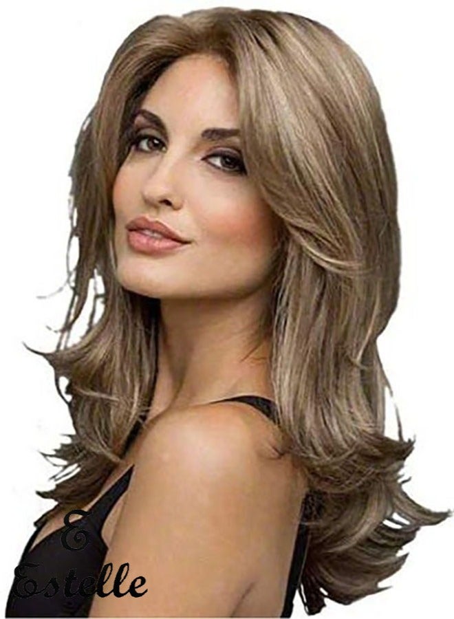 إستيل شعر مستعار مقاوم للحرارة من الألياف الطبيعة يبحث عن شعر مستعار بديل للاستخدام اليومي للحفلات الاصطناعية لأزياء النساء اللون لا بني 2 - Image 1