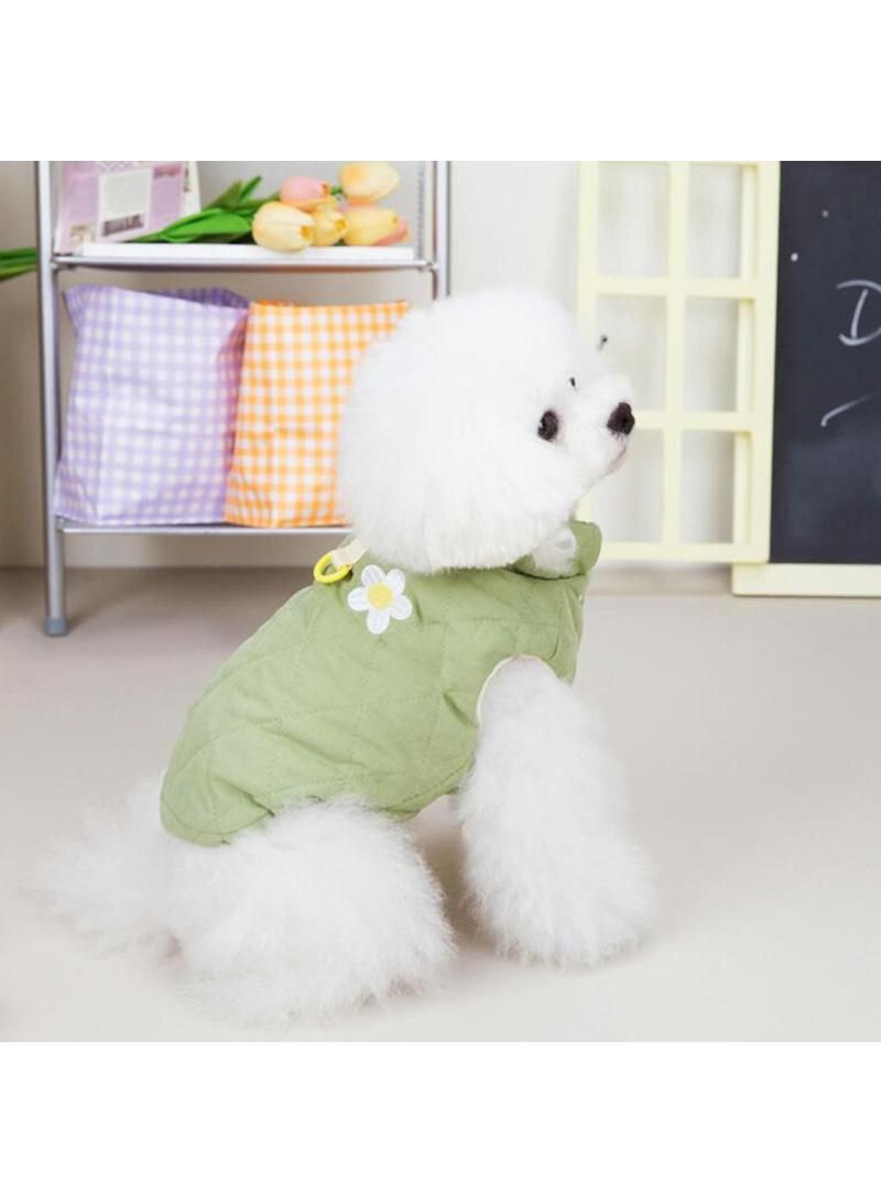 Generic Green 2XL Small Dogs Clothes Winter Warm Pet Jacket Puppy Dog Coat French Bulldog Vest Chihuahua Yorkie Outfits Pug Teddy Costumes - Image 3