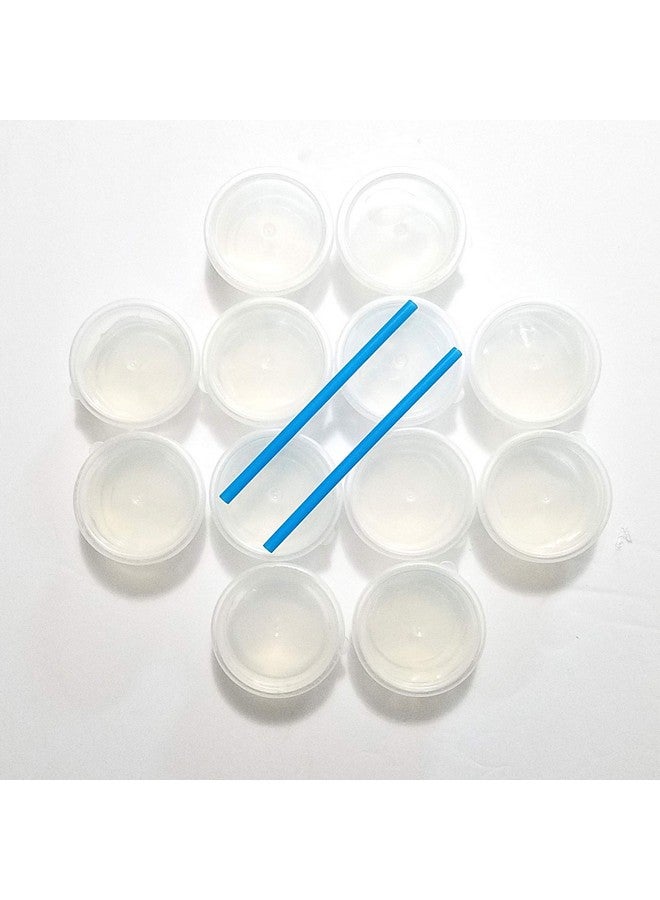 JM Future 12 Pack Crystal Clear Slime Mud Putty Creative Diy Great Toy For Any Favor Gift Birthday. Non Sticky Stress Relief Super Soft & Squishy Slime Toy Kit For Kids And Adults Transparent Clear - Image 3