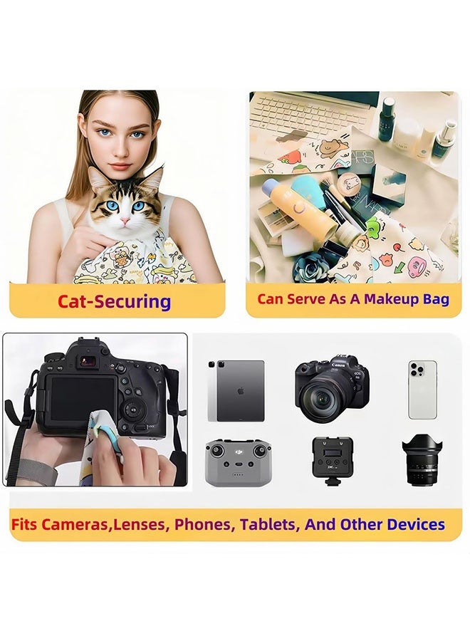 Magic self-adhesive cloth cosmetic bag, self-adhesive magic cloth cosmetic bag, anti-scratch and anti-collision protective cloth, cat soothing wrap, multi-functional self-adhesive travel cosmetic bag (70 cm) - Image 5