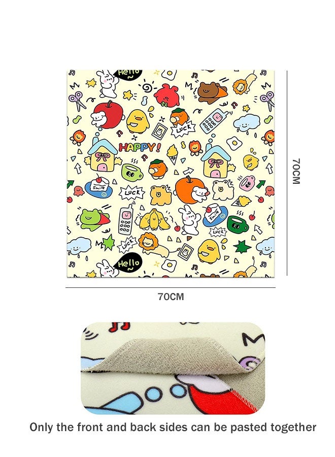 Magic self-adhesive cloth cosmetic bag, self-adhesive magic cloth cosmetic bag, anti-scratch and anti-collision protective cloth, cat soothing wrap, multi-functional self-adhesive travel cosmetic bag (70 cm) - Image 2