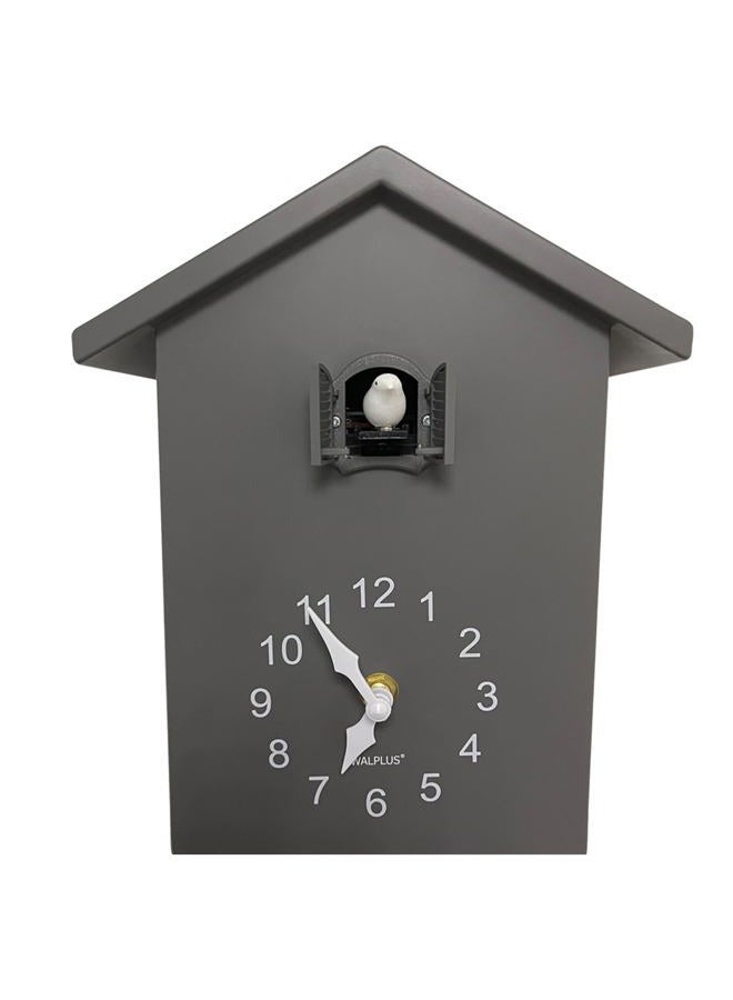 WALPLUS Minimalist Cuckoo Clock Grey Pendulum Quartz Bird Clock Pendulum Clock Wall Art Wall Clock Home Bedroom Office Living Room Decoration Clock Idea - Image 3
