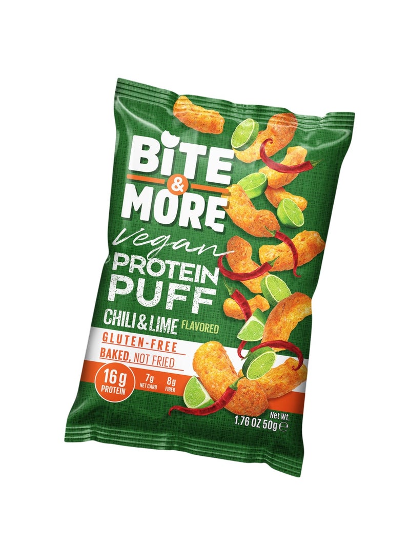 Bite & More Chili & Lime Protein Puffs - Image 1