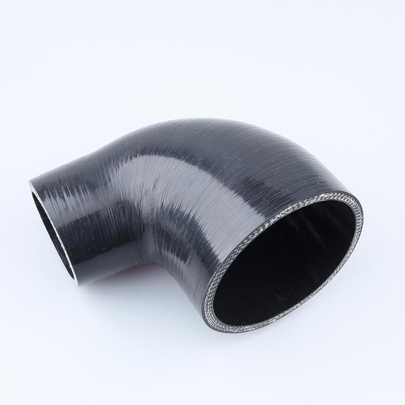 AC PERFORMANCE 2.5" to 4" 90 Degree Elbow Reducer Coupler - High Temp Reinforced Silicone - Image 4