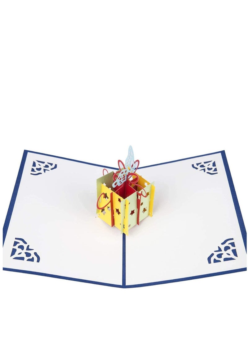 KASTWAVE Dad Birthday Card Happy Birthday Card for Husband Handmade with 3D Pop Up Present Blank Vintage Pop Up Birthday Card - Image 2