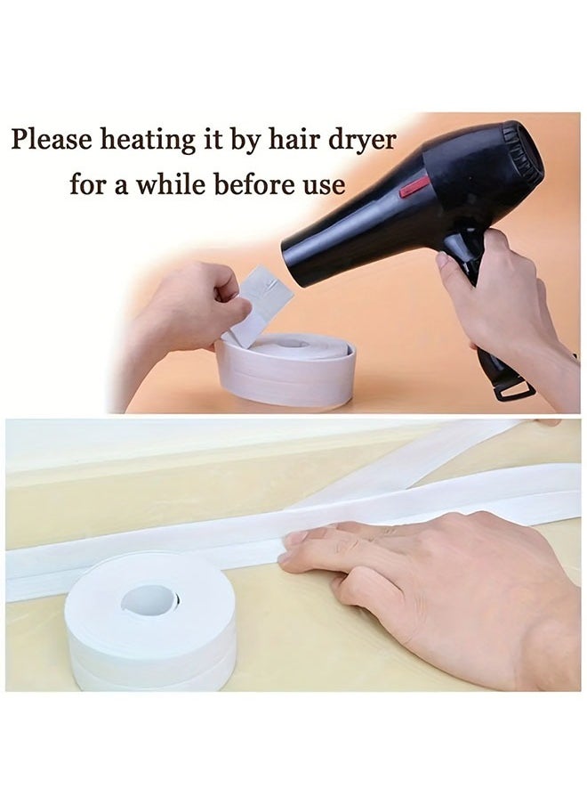 Generic - Sealing Strip Waterproof Strip Bathroom Toilet Gap Wall Corner Line Sticker 3.2m - Image 1
