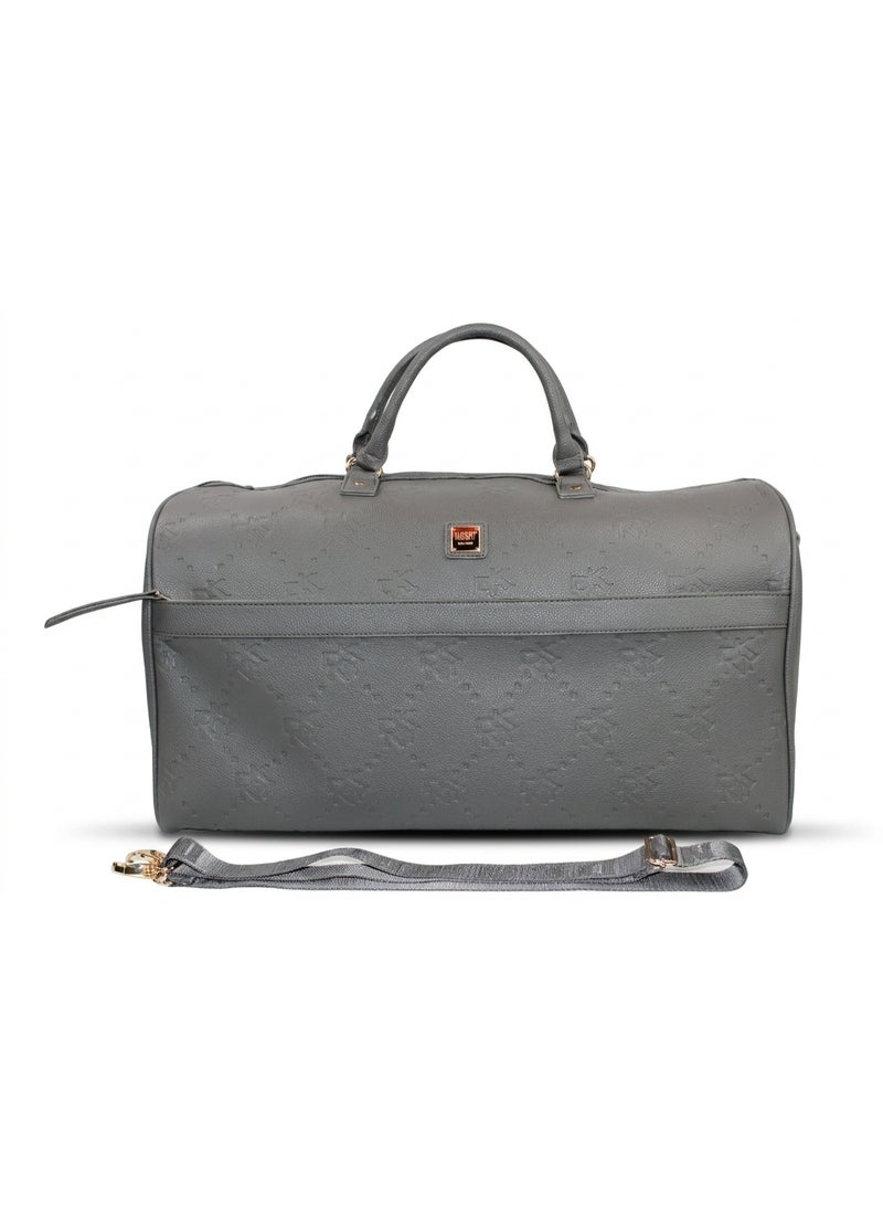 DKNY Embossed Softside Duffle Bag | Color Charcoal - Image 1