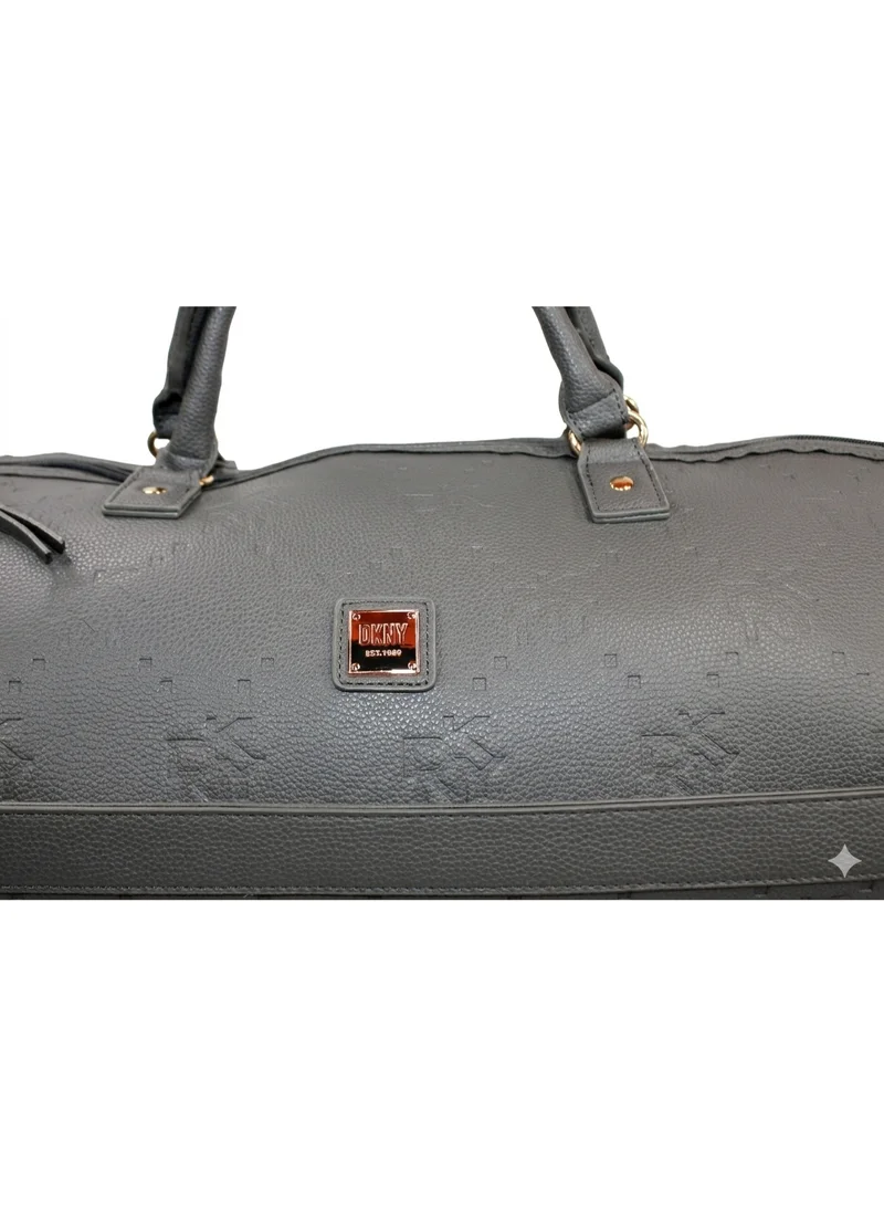 DKNY  DKNY Embossed Softside Duffle Bag | Color Charcoal  | Best Price UAE