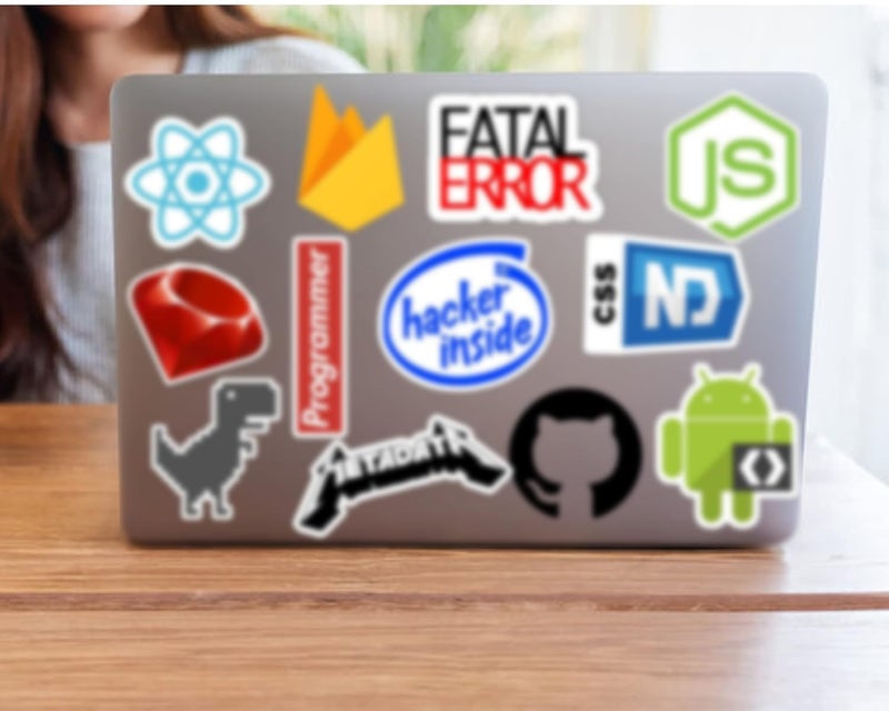 CodersParadise - Pack of 51 Laptop Vinyl Self-Adhesive Sticker for Programmer, Coder, Developer, IT Professional - Multicolor Stickers for Laptop, Journal, Guitar, Mobile - Waterproof Residue Free - Image 3