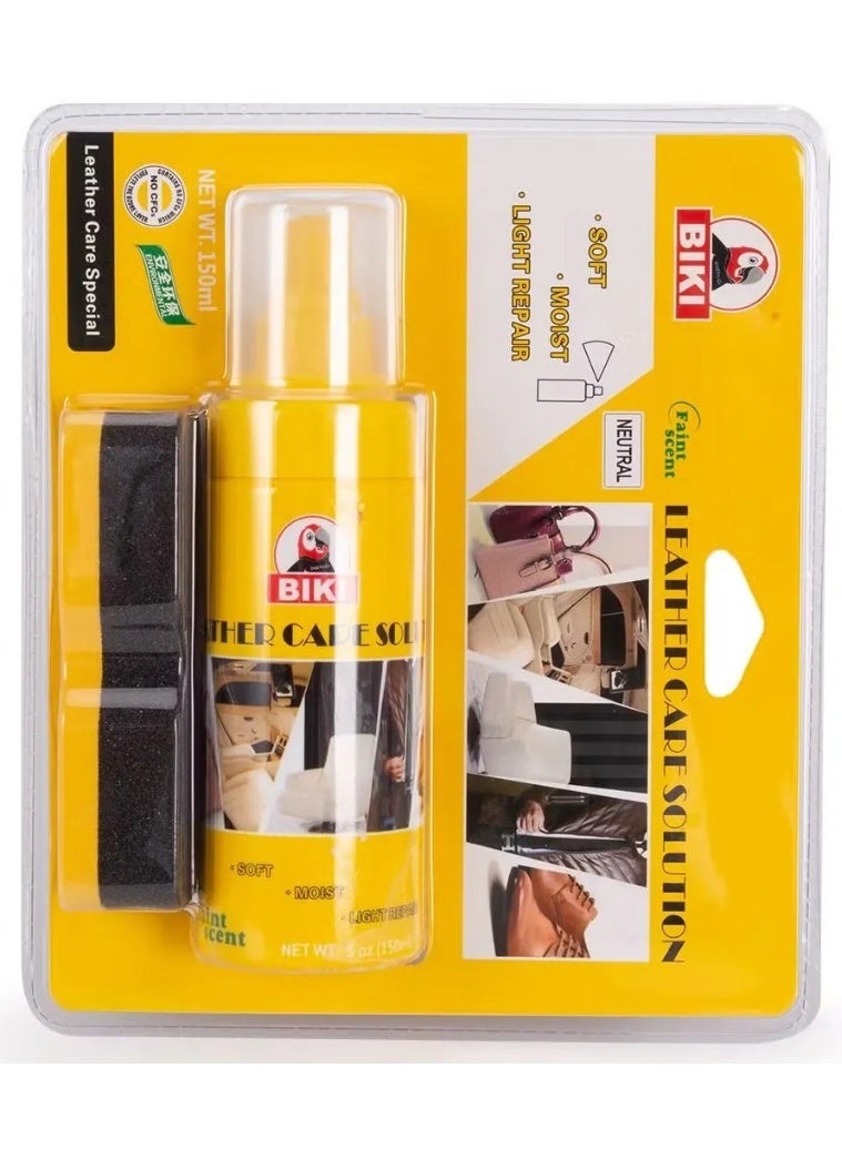 Biki Leather Protect Nursing Sponge Spray Kit Leather Protection Solution Shoe Polish 150 ML - Image 1
