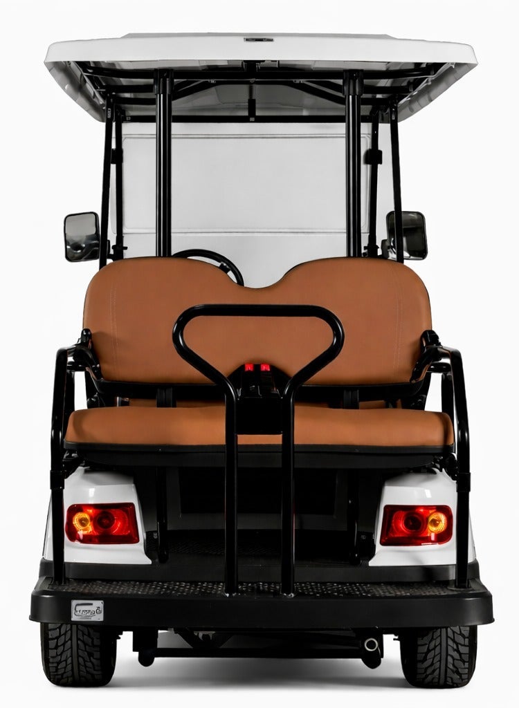 EPIC Handicap Non-Lifted 6-Seater Electric Golf Cart with Lithium Battery 150Ah & Standard Tires |  LSEV (Silver) - Image 3