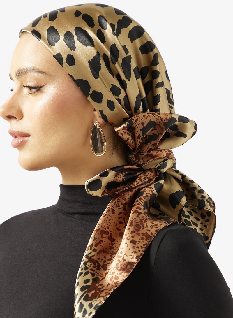 Ginger Printed Headscarf - Image 1