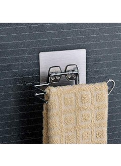 ZIVIK ZIVIK Stainless Steel Self Adhesive Toilet Paper Holder 1Pcs Magic Sticker Wall Mounted Tissue Paper Roll Holder Bathroom Rack for Kitchen Towel Holder Silver 1  - Image 5