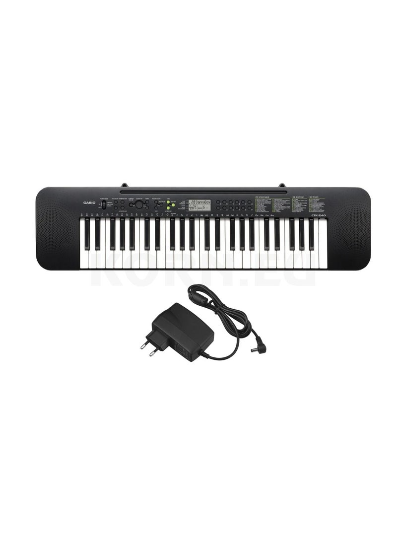 CASIO - CASIO CTK-240 49-KEY KEYBOARD (ADAPTER INCLUDED) - Image 1