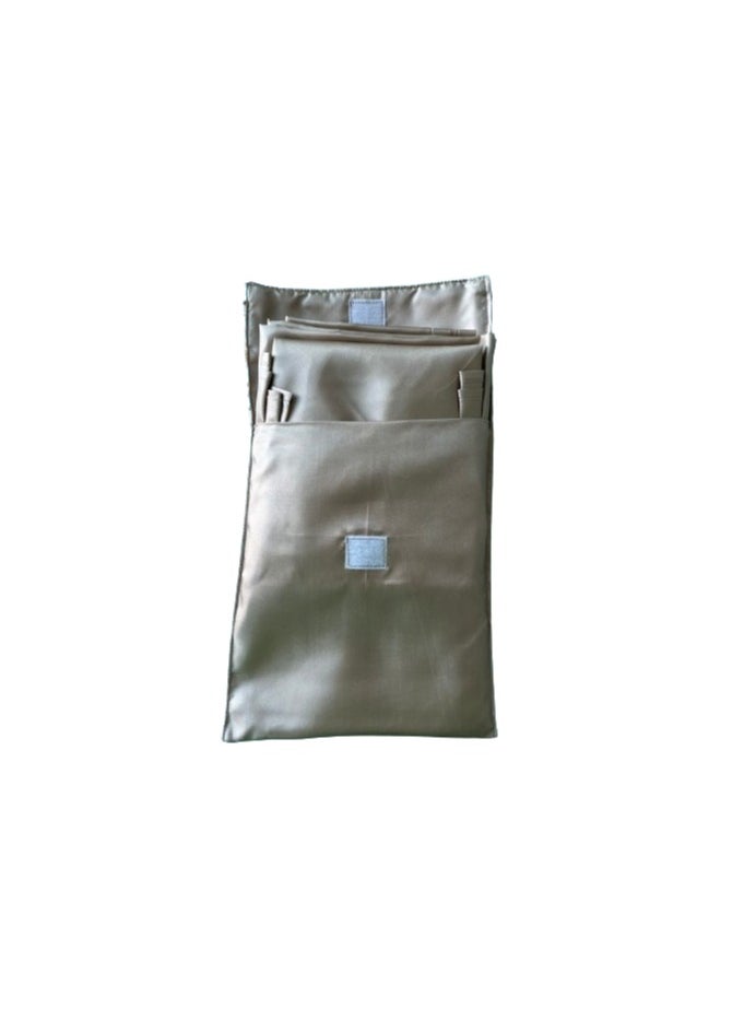Generic - BEIG prayer cloth polyester 3 peace's set top skirt and bag light weight to carry in your bag easy to wash nontransparent   don’t miss your SALAH - Image 1