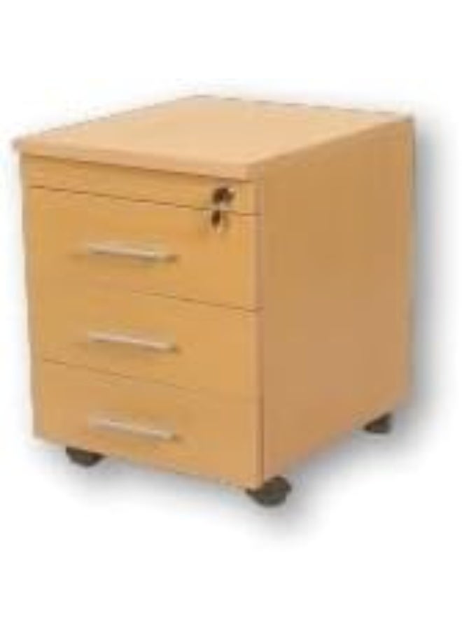 وحدة أدراج خشبية متحركة للمكتب – عملي وسهل الاستخدام لتنظيم المساحة - Image 2