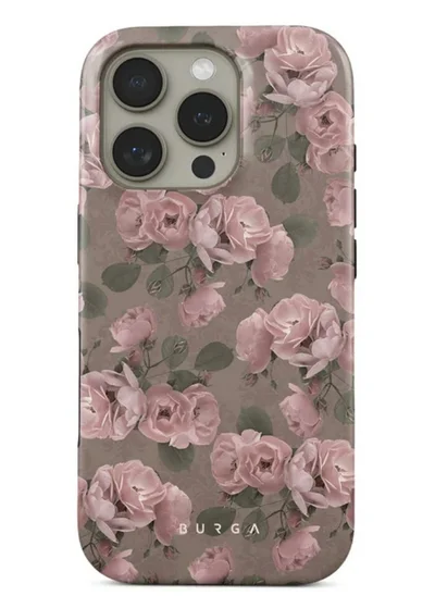 BURGA iPhone Case Compatible with iPhone 16 PRO - Hybrid 2-Layer Hard Shell + Silicone Protective Case - Vintage Glamour - Scratch-Resistant Shockproof Mobile Cover