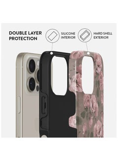 BURGA iPhone Case Compatible with iPhone 16 PRO - Hybrid 2-Layer Hard Shell + Silicone Protective Case - Vintage Glamour - Scratch-Resistant Shockproof Mobile Cover  - Image 2