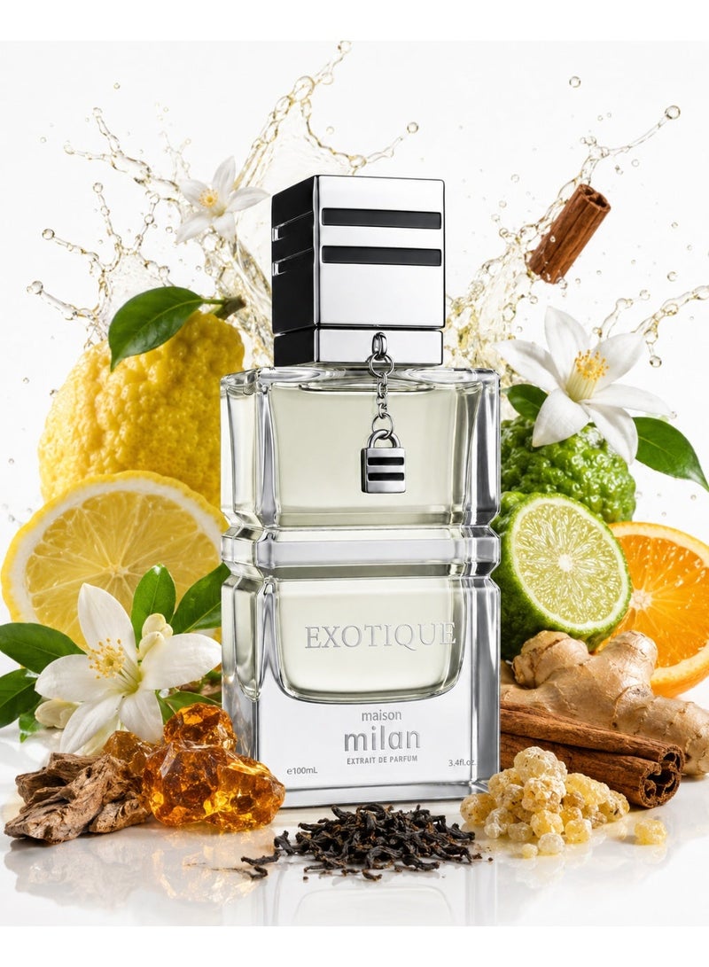 Maison Milan Exotique Extrait de Parfum 100ml – Luxury Long-Lasting Unisex Fragrance - Image 1